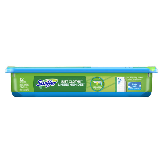 Swiffer Sweeper Wet Mopping Cloth Refills - Fresh - 12 Pack