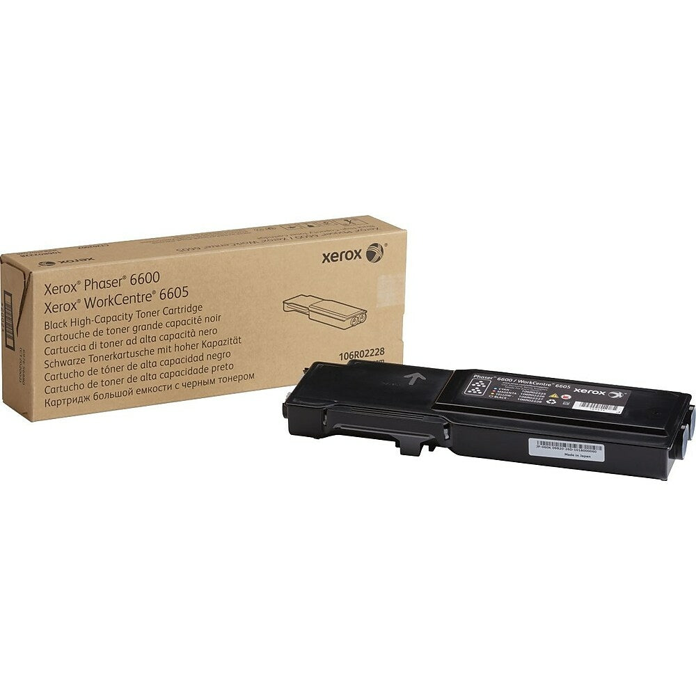 Cartouche de toner noir haute capacité pour imprimantes Xerox Phaser 6600/WorkCentre 6605