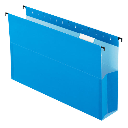Classeurs suspendus Pendaflex SureHook avec extension de 7,6 cm (3 po) - Format légal - Bleu - Paquet de 25