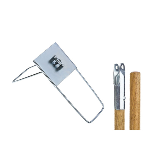 Cadre et manche pour balai à poussière détachable – 10,2 cm (l) x 12,7 cm (L) – Paquet de 3