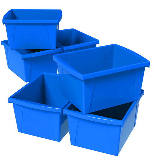 Poubelle économique Storex bleue - 4 gallons