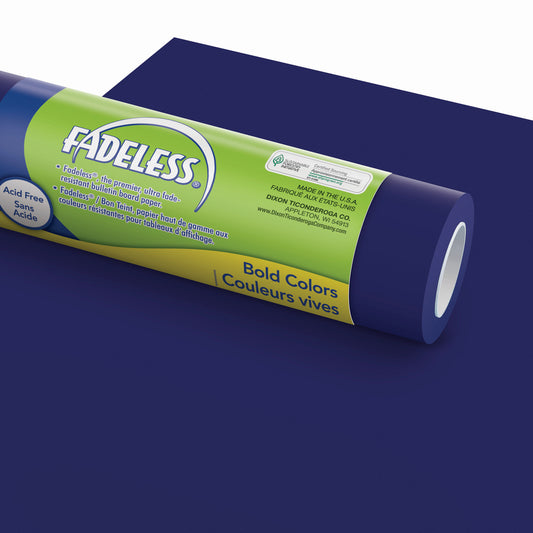 Pacon Baywood Fadeless Paper Roll - Rich Blue - 48" W x 50' L