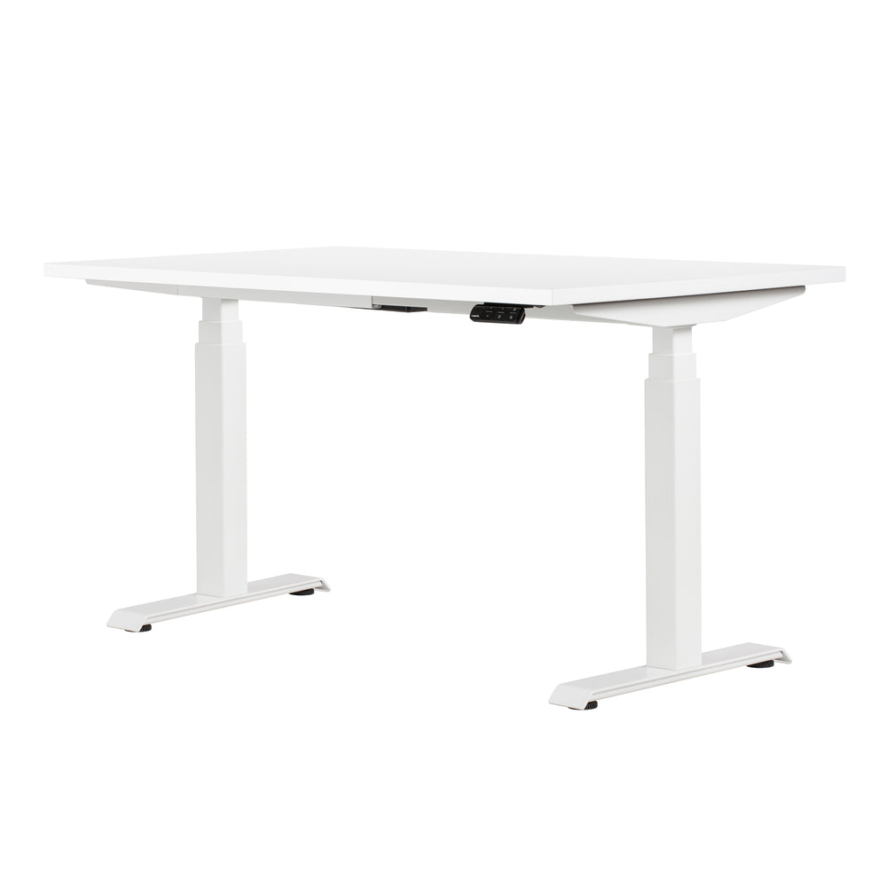 Gry Mattr + ergoCentric Longevity Sit & Stand Desk - 54"W x 30"D - White
