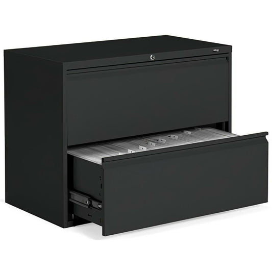 Lateral file 2 drawers fixed Office To Go from Global black