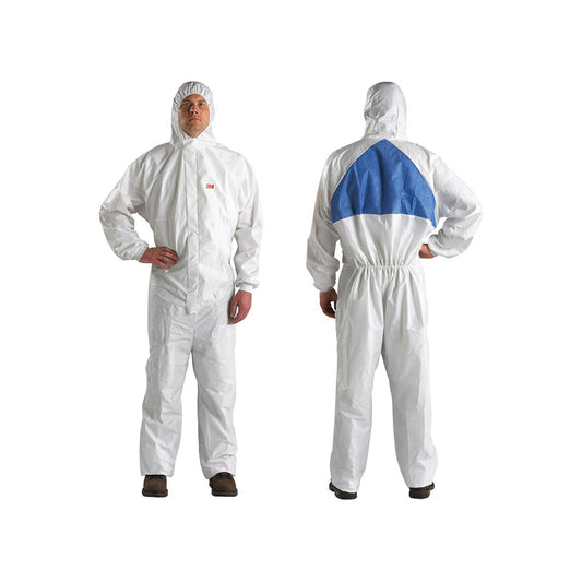 Coverall Protective, White, Medium