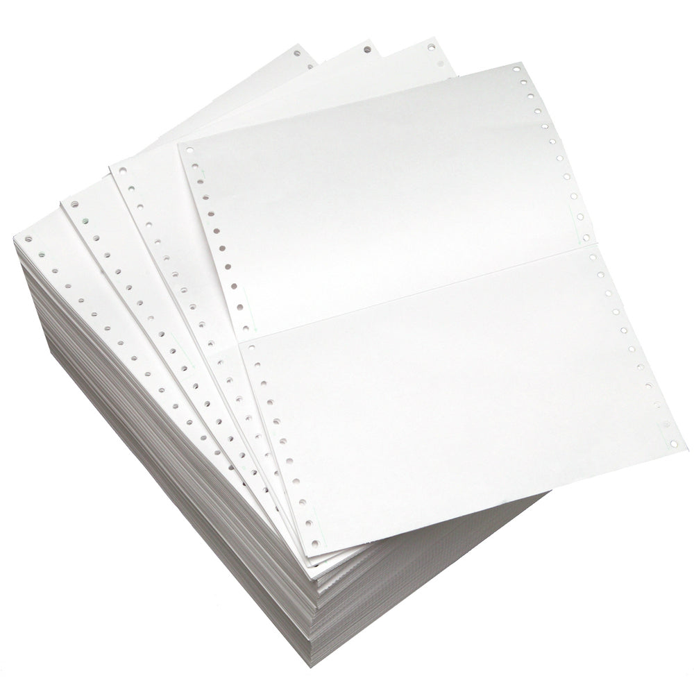 Papier continu Domtar pour ordinateur - 8 1/2" x 5 1/2" vierge - 7 000 feuilles