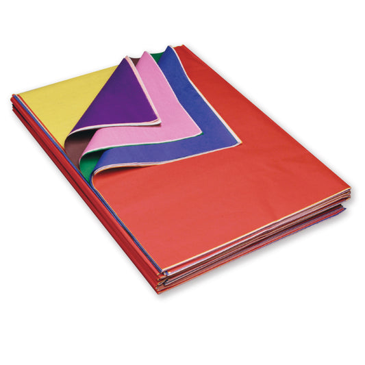 Papier hygiénique KolorFast, assortiment de 10 couleurs, 50,8 cm x 76,2 cm, 480 feuilles/paquet