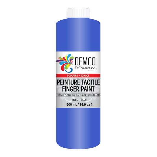 DEMCO EnCouleurs Inc School Fingerpaint - 500 mL - Blue
