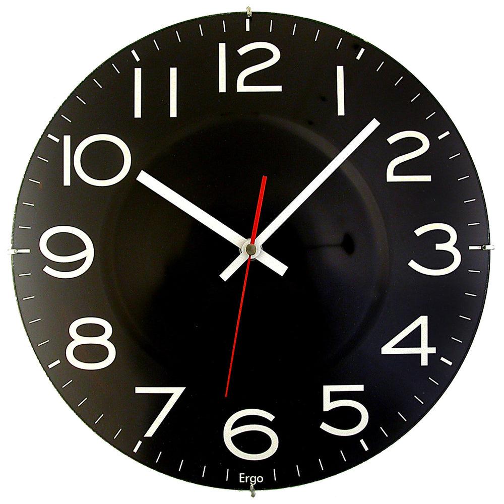 Timekeeper Easy Sweep Clock - 11.5" - Black
