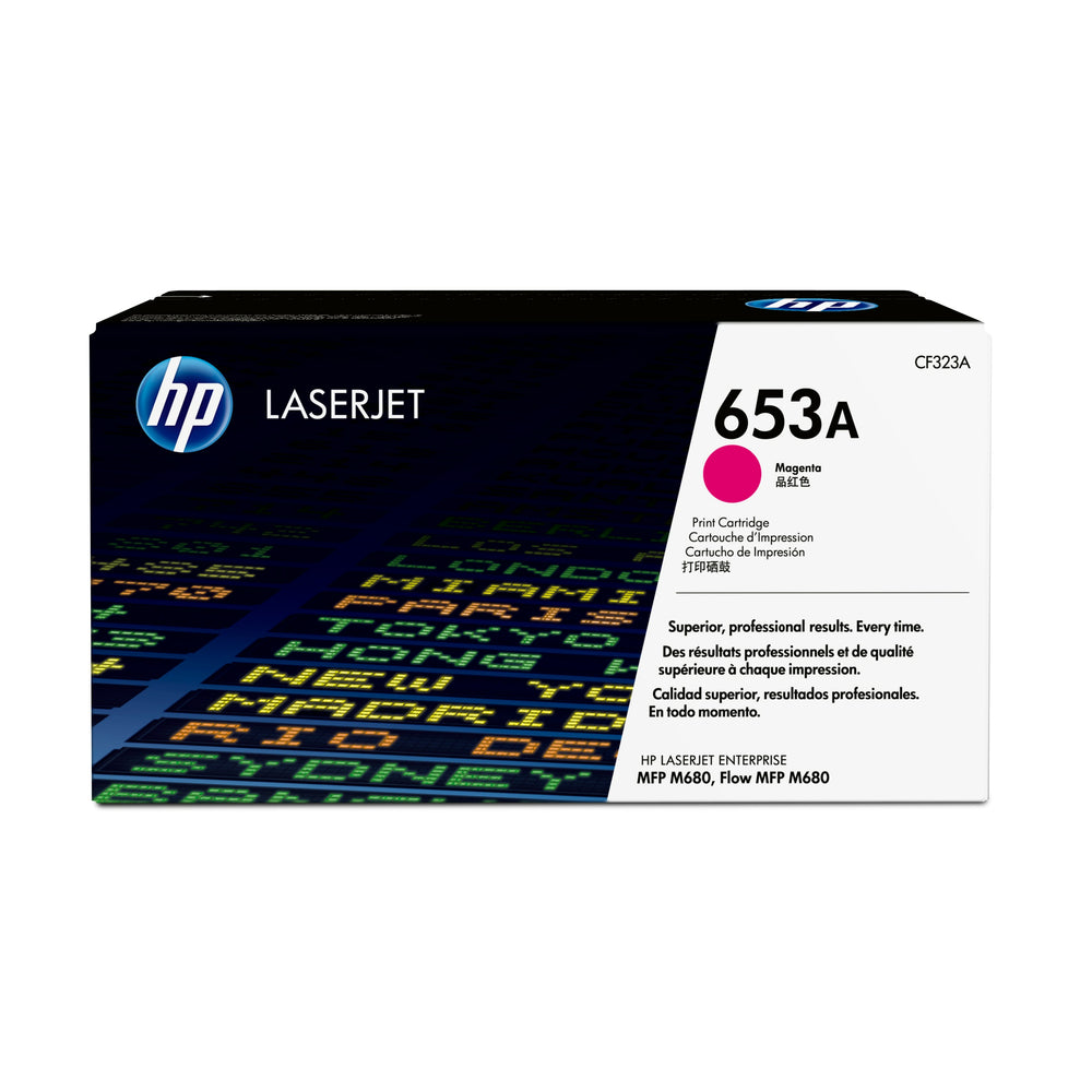 Cartouche de toner magenta d'origine HP 653A (CF323A)