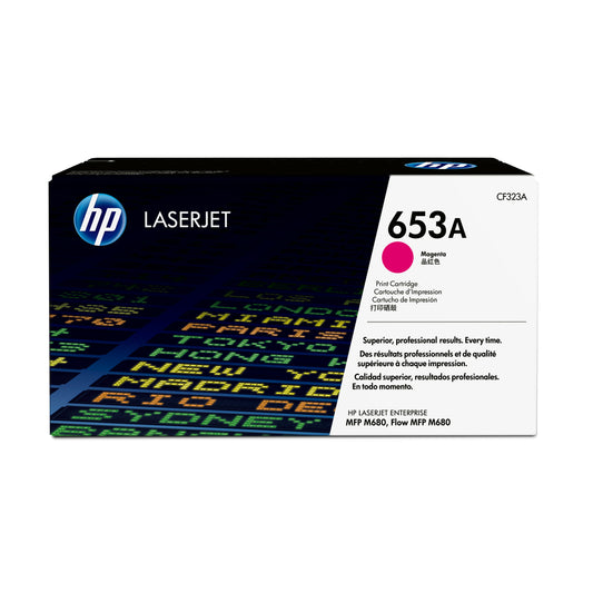 Cartouche de toner magenta d'origine HP 653A (CF323A)