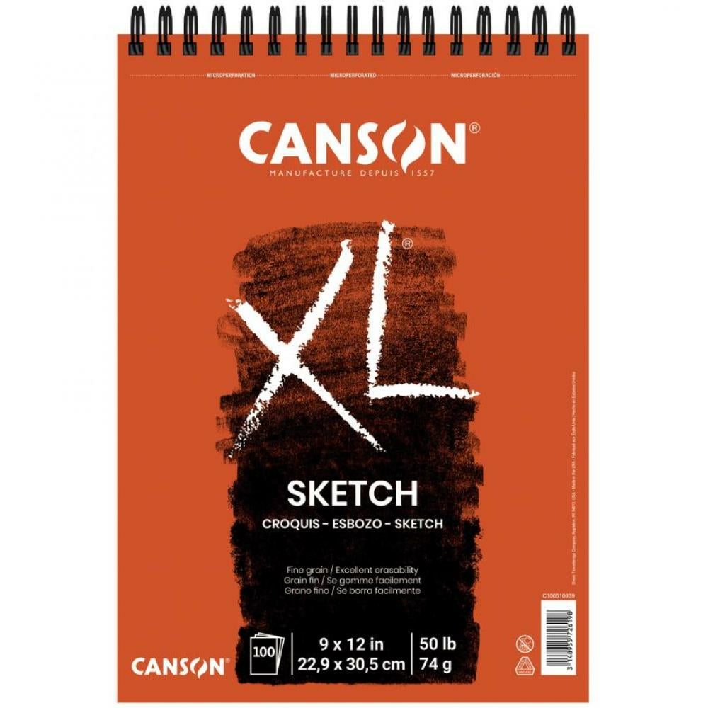Bloc-notes Canson XL, 23 x 30 cm, 74 g, 100 feuilles