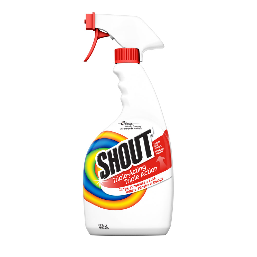 Shout Triple-Acting Laundry Stain Remover, 650 ml