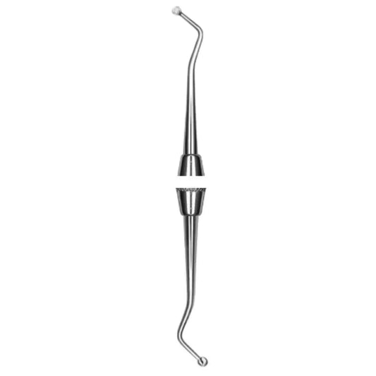 19 Dental Spoon Excavator 2 mm, Large-Blade Double-Ended Excavator for Bulk Caries Removal