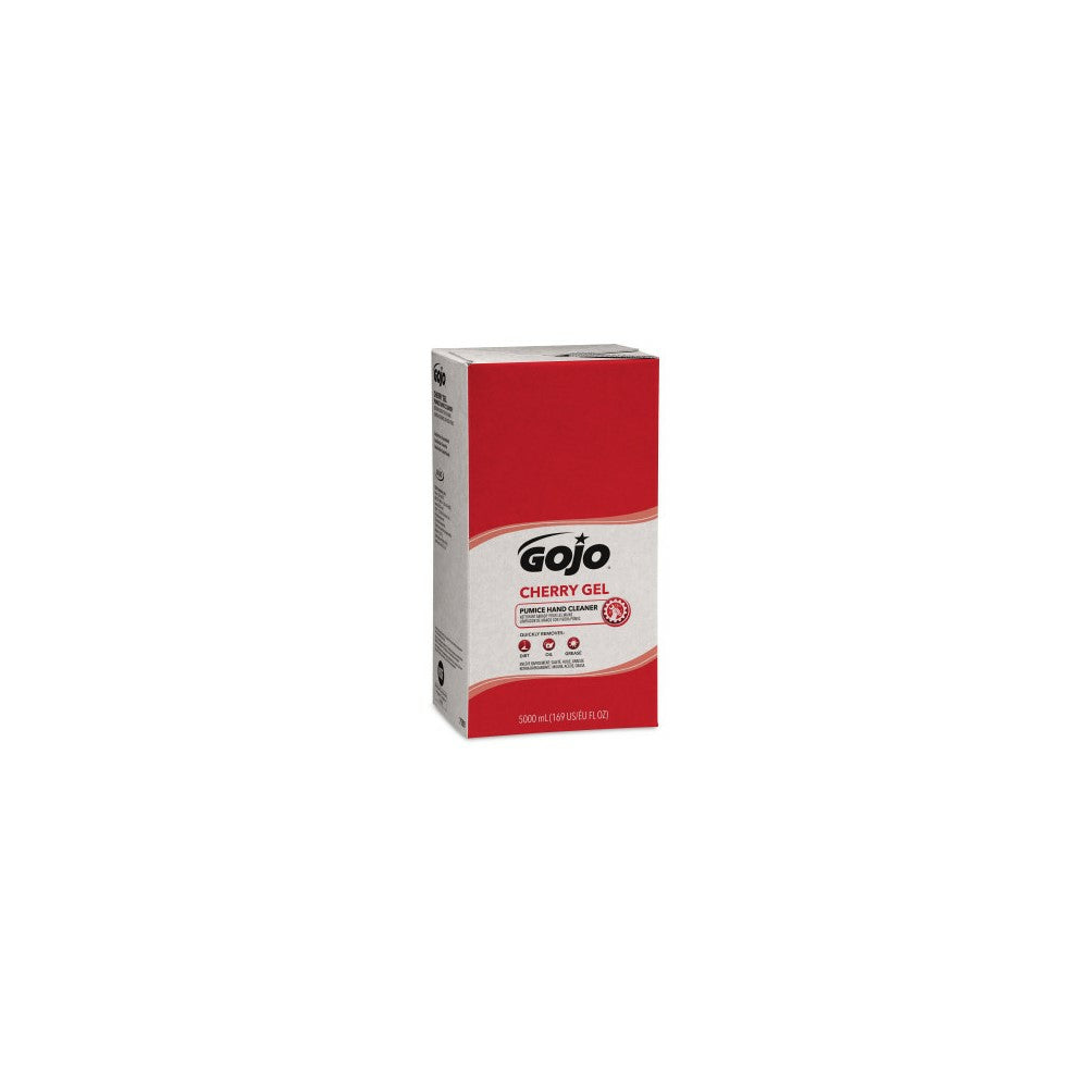 Gel nettoyant pour les mains à la pierre ponce GOJO Cherry Gel - 5 000 ml - Lot de 2