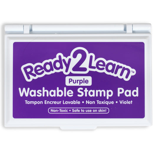 Ready 2 Learn Washable Stamp Pad - 3.4" L x 2" W - Purple