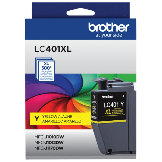 Brother Genuine LC401XLYS High-Yield Yellow Ink Cartridge