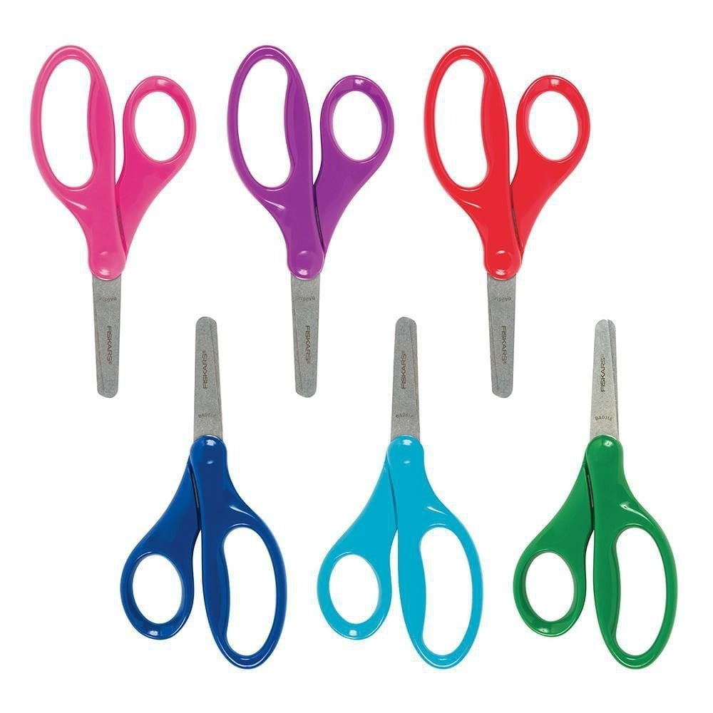 Fiskars 5" Pointed-tip Kids Scissors - Assorted Colours