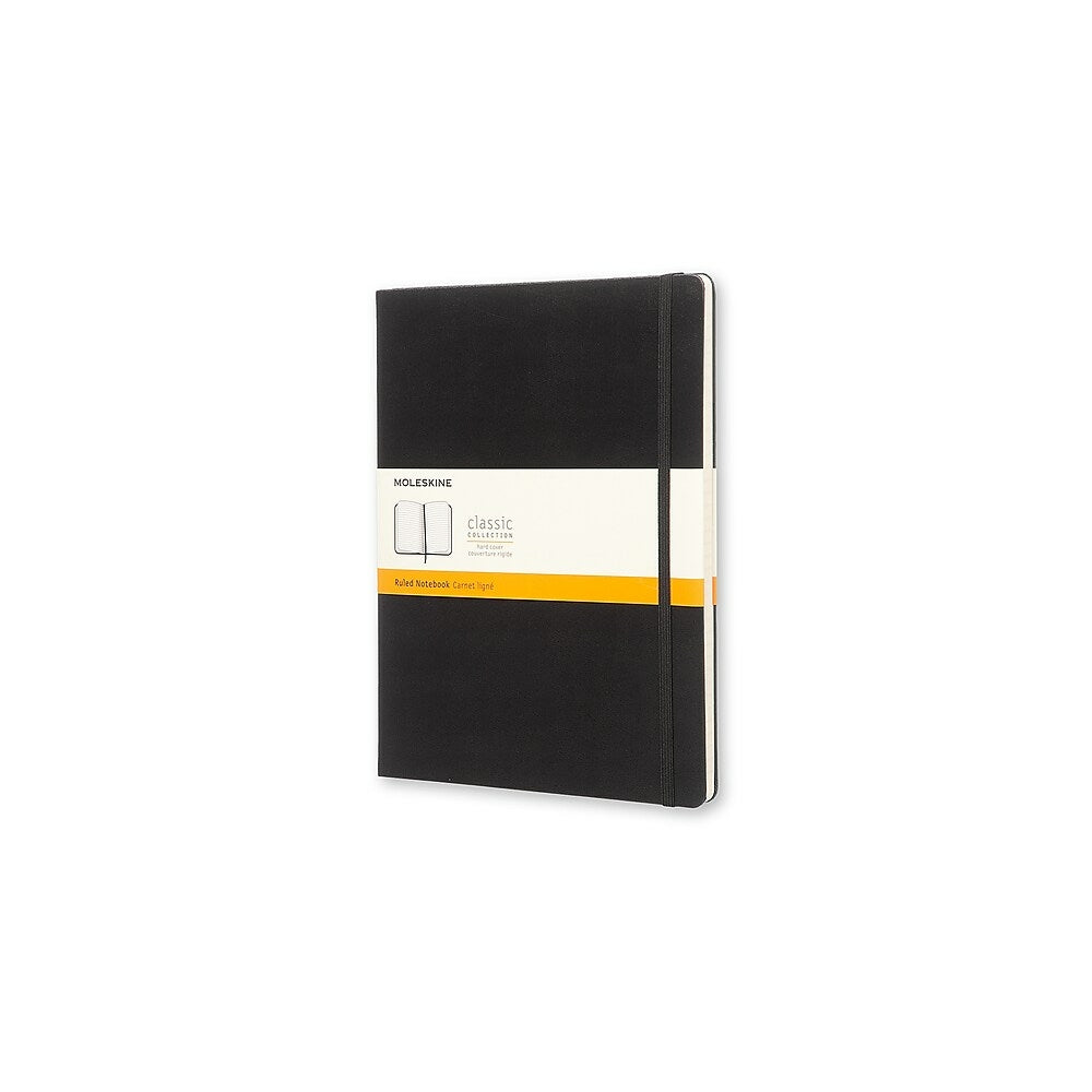 Carnet Moleskine Classic à couverture rigide, noir, 7,5" x 9,75"