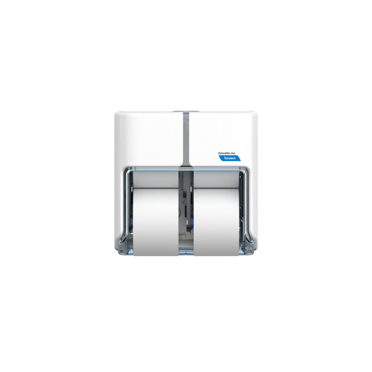 Cascades PRO Tandem Four Roll High Capacity Toilet Paper Dispenser - White (C315)
