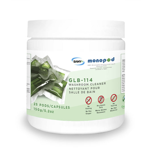 Sany+ GLB-114 Monopod Small Washroom Cleaner - 25 Pack