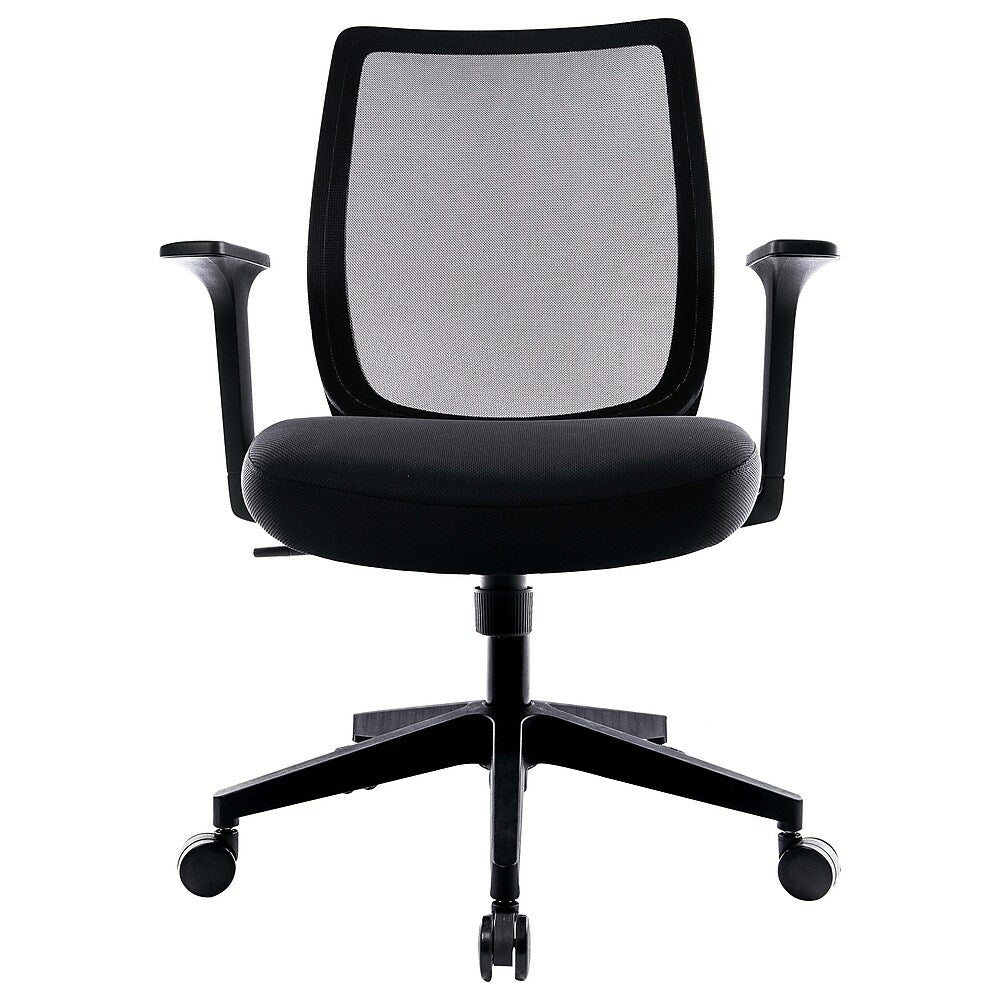 Union & Scale Essentials Mesh Back Fabric Task Chair - Black