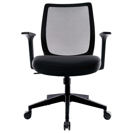 Union & Scale Essentials Mesh Back Fabric Task Chair - Black
