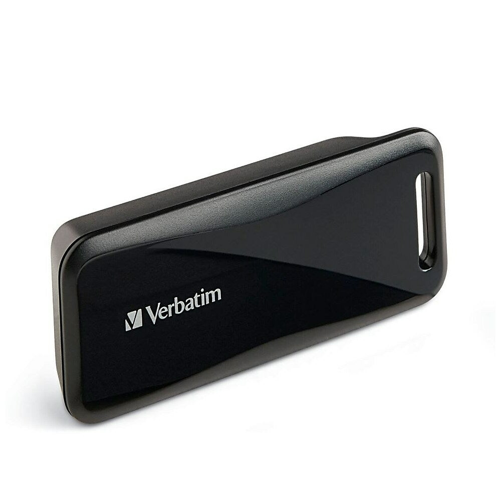 Verbatim USB-C Pocket Flash Memory Card Reader, Black
