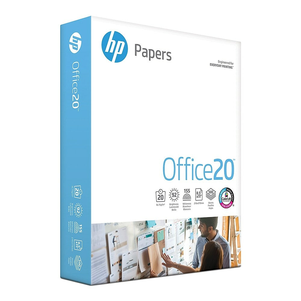 Papier de copie HP Office, 20 lb, 8-1/2" x 11", 500 feuilles