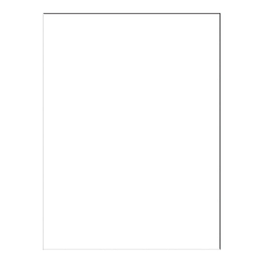 Papier de construction North American Paper Inc. – 9" x 12" – Blanc – 48 feuilles