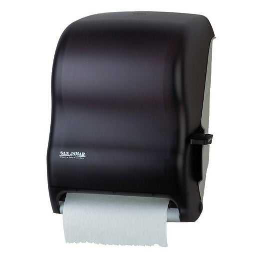 San Jamar Universal Lever Roll Paper Towel Dispenser - Black