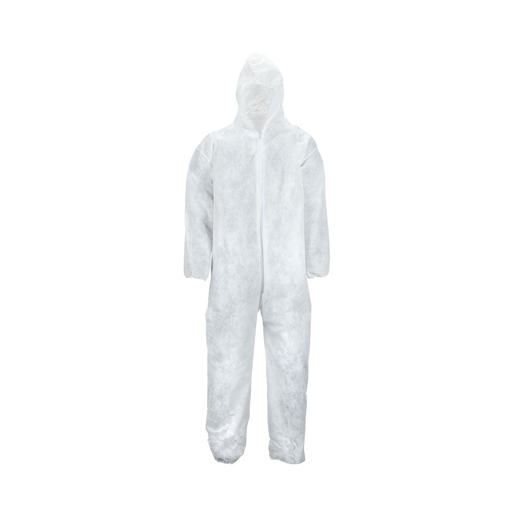 Wasip Heavy-Duty Disposable Polypropylene Coveralls - White - XL
