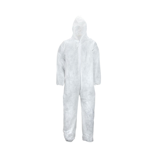 Wasip Heavy-Duty Disposable Polypropylene Coveralls - White - XL
