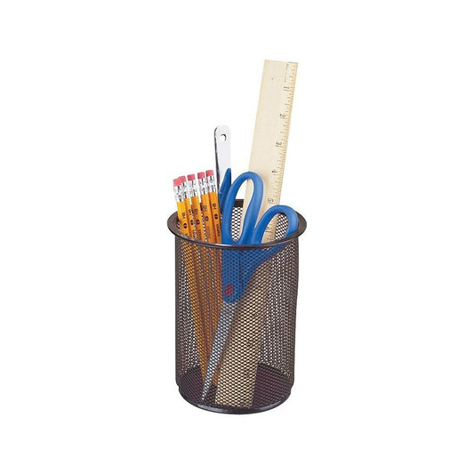 Pot à crayons géant Staples en maille métallique 6 po - Noir