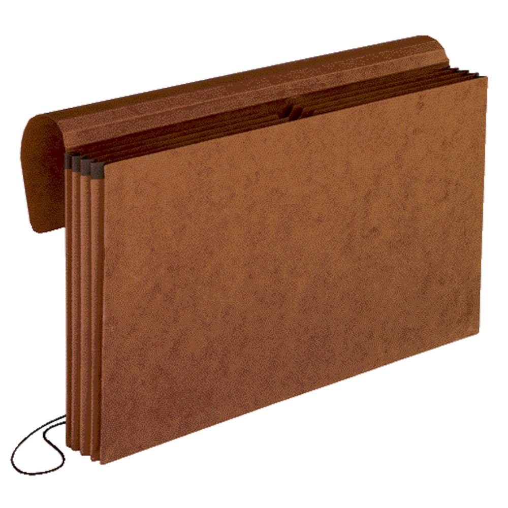 Enveloppe extensible Pendaflex à fermeture élastique avec 4 poches et extension de 3,5 po - Format légal - Fibre rouge