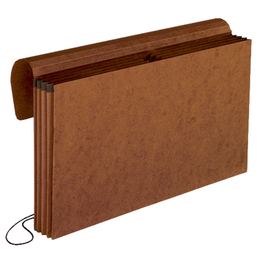 Enveloppe extensible Pendaflex à fermeture élastique avec 4 poches et extension de 3,5 po - Format légal - Fibre rouge