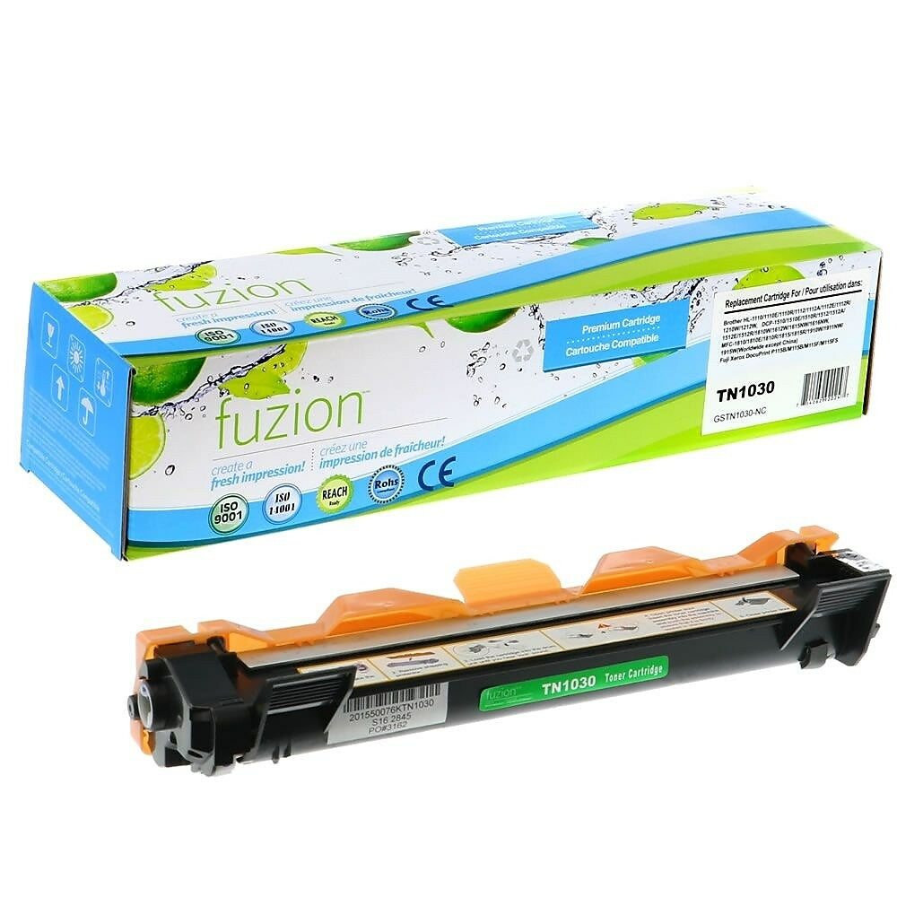 fuzion Brother TN1030 Compatible Toner Cartridge - Standard Yield - Black