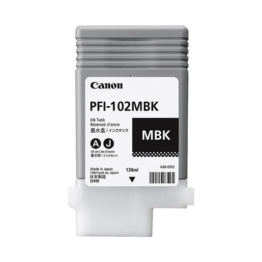 Réservoir d'encre pigmentée noir mat Canon PFI-102MBK (0894B001)