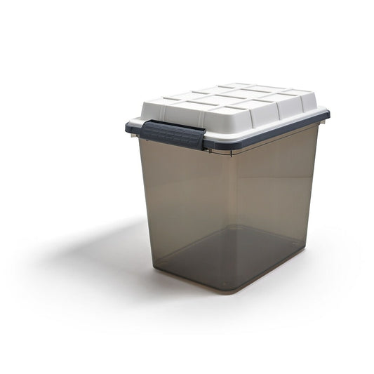 TRU RED 27.7 L Water and Dust Resistant Storage Tote with Locking Lid