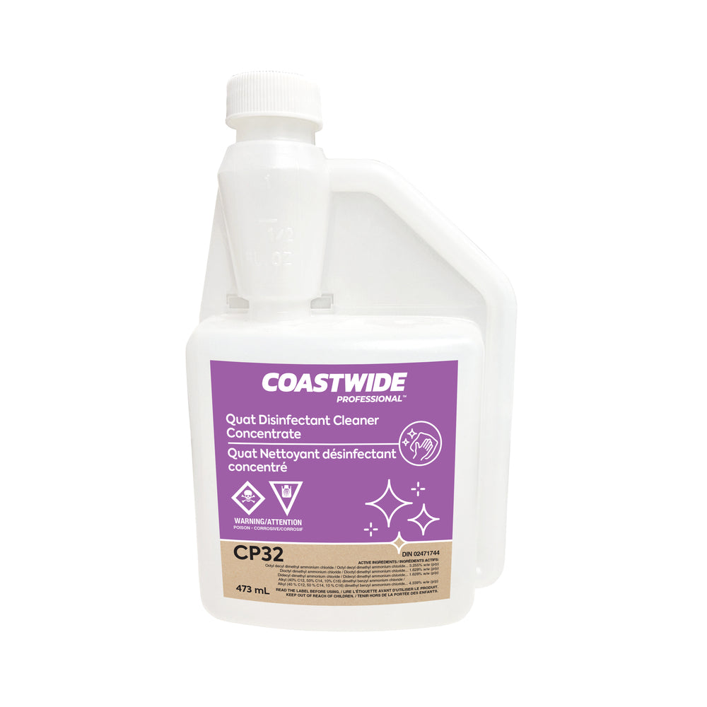 Coastwide Professional CP32 Quat Disinfectant Cleaner - Squeeze & Pour - 473 mL