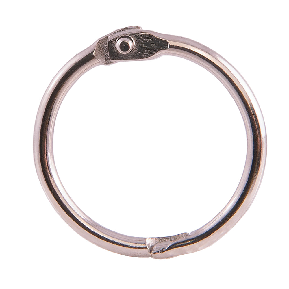 Westcott Loose Leaf Rings - 1" - Silver - 100 Pack