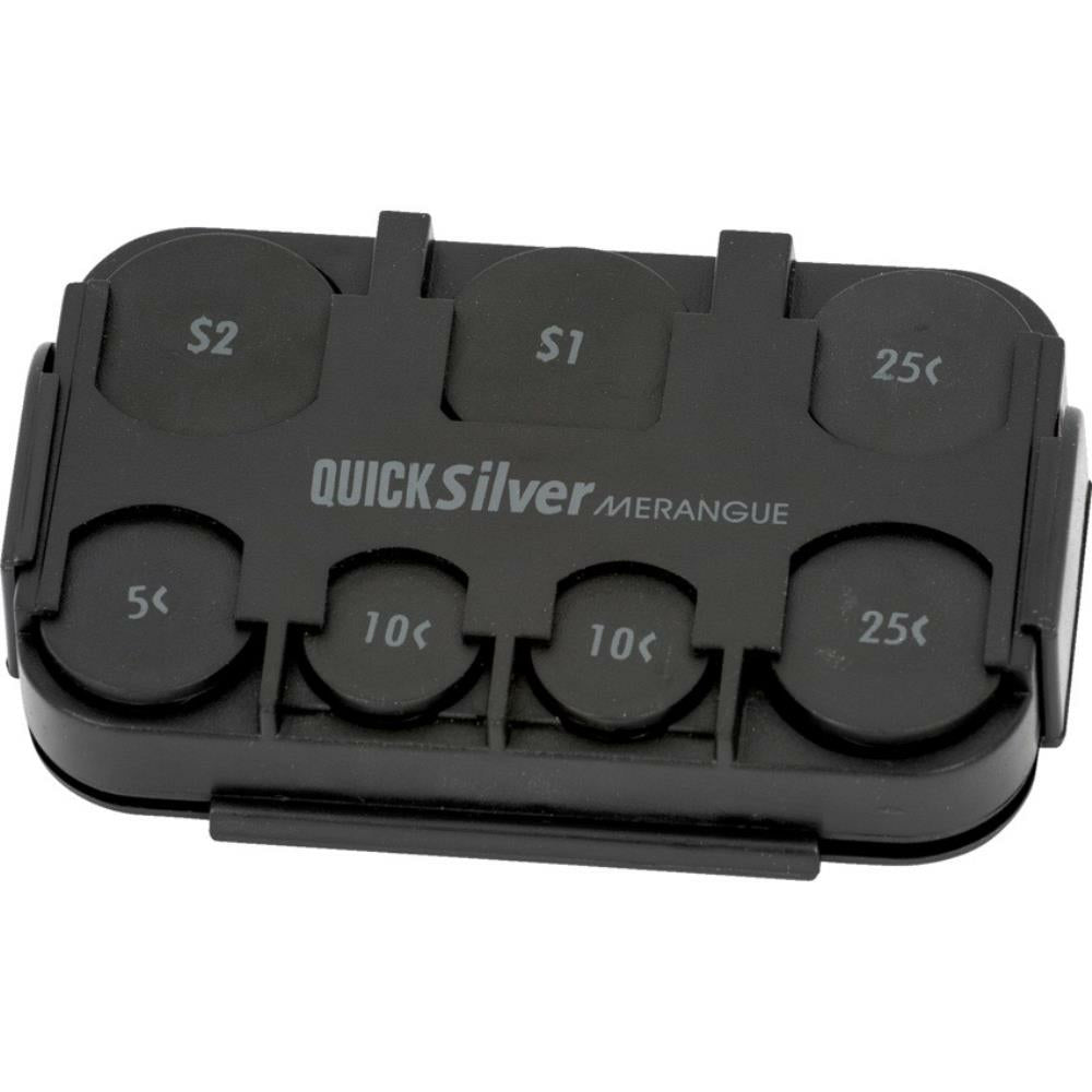 Distributeur de pièces Merangue QuickSilver avec clip pare-soleil – Noir (CH1129BL)