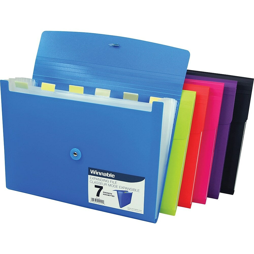 Classeur extensible Winnable à 7 pochettes, format lettre