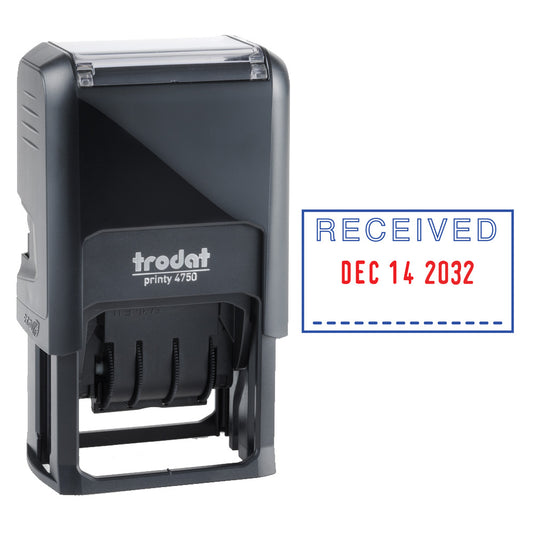 Trodat 4750 Self-Inking Text Dater - "Received"