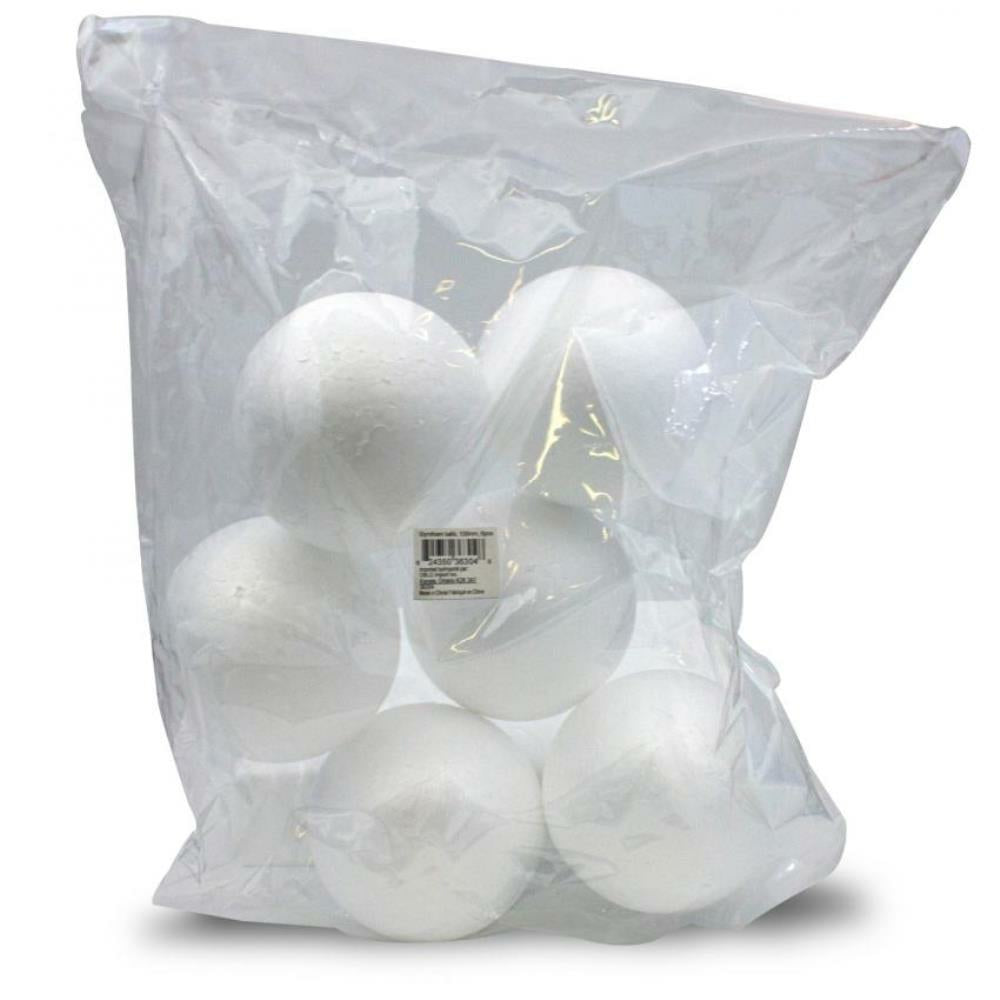 Boules de polystyrène de 100 mm, 6/sac