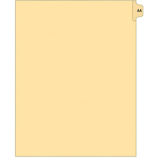 Supreme Litigation Tabs 26th Cut Double Alpha Singles 11" Buff FF