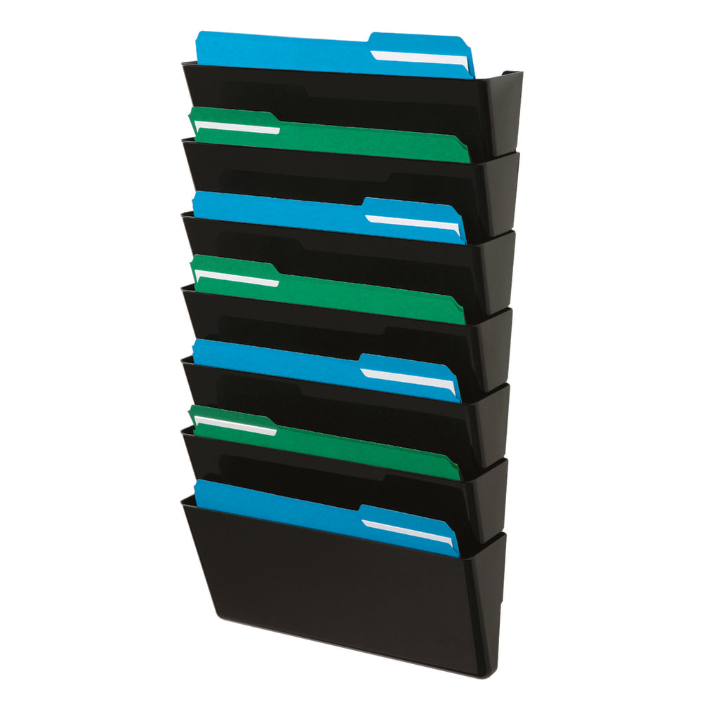 Pochette DocuPocket empilable Deflecto - 7 compartiments - Format légal - Noir (74704)