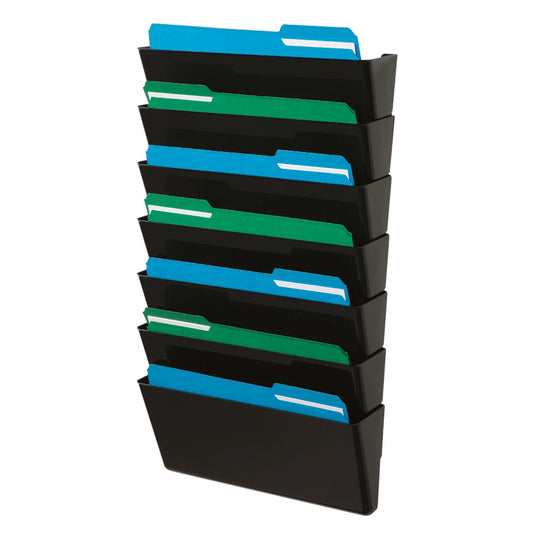 Pochette DocuPocket empilable Deflecto - 7 compartiments - Format légal - Noir (74704)
