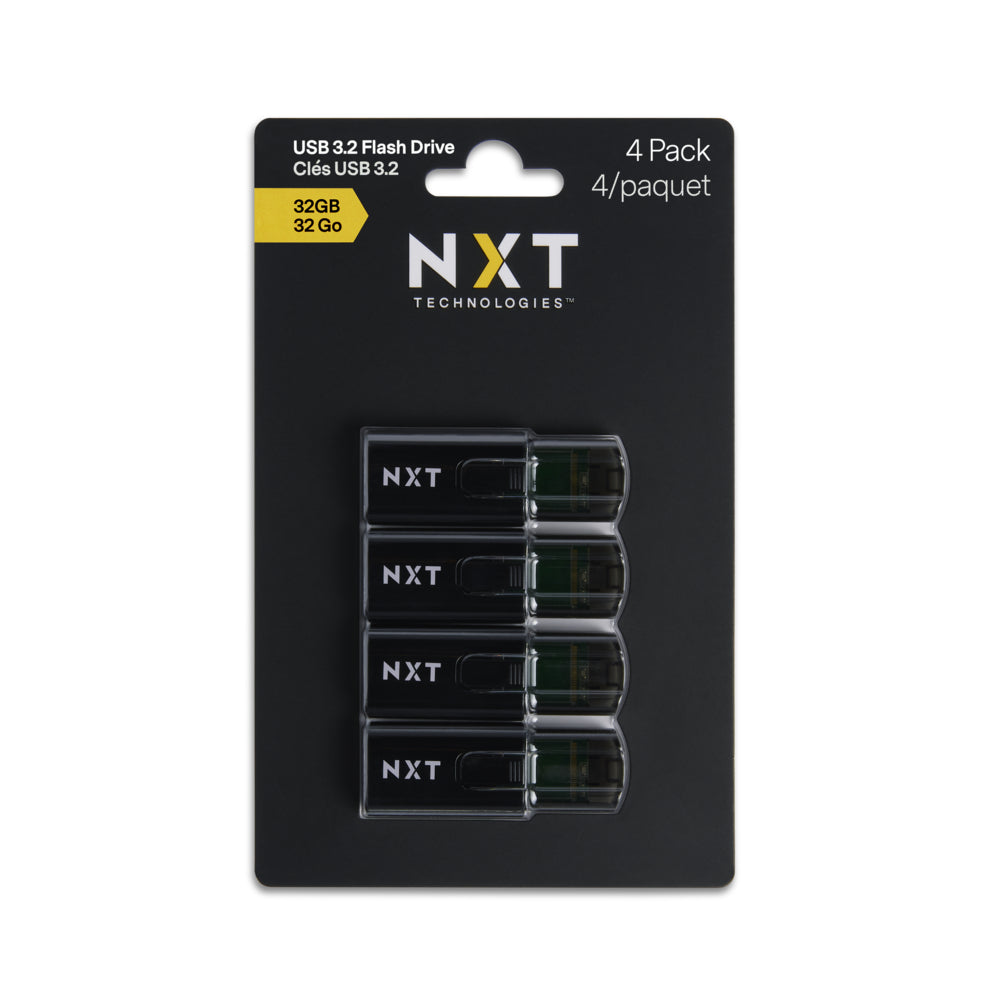 NXT Technologies C600 USB 3.2 Flash Drive 32 GB - 4 Pack