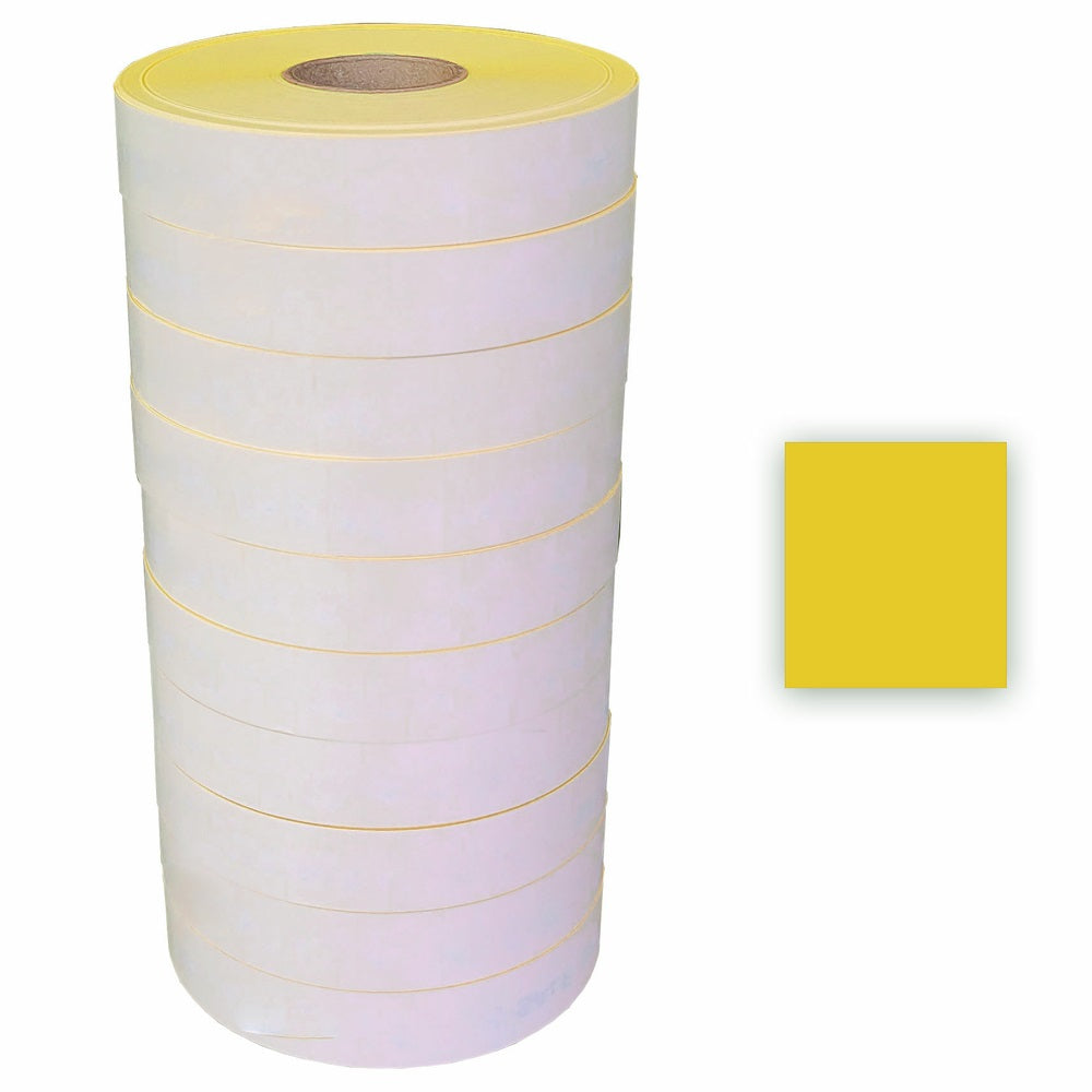 Eddie's Sato 2 Line 8 Character Permanent Labels - Yellow - 60000 Pack